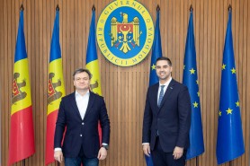 Dorin Recean, în dialog cu președintele în exercițiu al OSCE, ministrul afacerilor externe, europene și comerțului al Maltei
